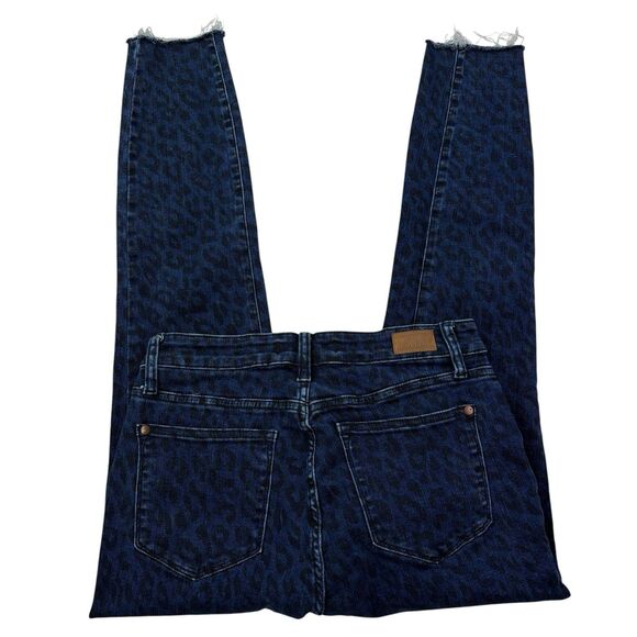 Judy Blue Women's 9/29 Mid Rise Cheetah Print Skinny Fit Jeans 28"Wx27"Inseam - Picture 16 of 16